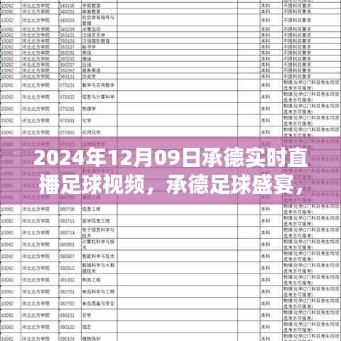 承德足球盛宴,实时直播足球视频解析(日期,2024年12月09日)