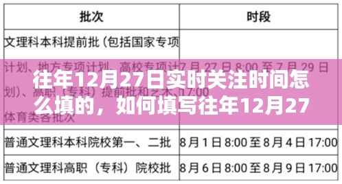 往年12月27日实时关注时间填写指南,详细步骤与注意事项