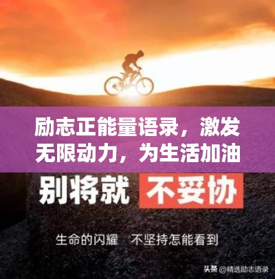 励志正能量语录,激发无限动力,为生活加油!