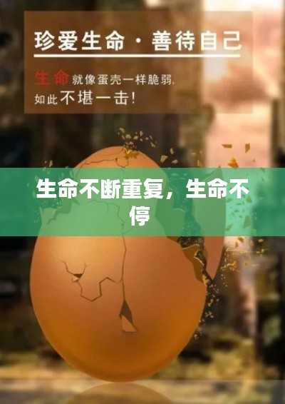 生命不断重复，生命不停 