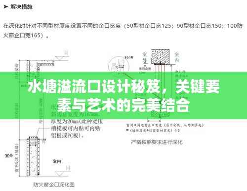 水塘溢流口设计秘笈,关键要素与艺术的完美结合